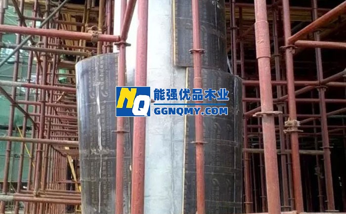 构筑桥梁木模板，井筒半圆形设计，混凝土施工必备